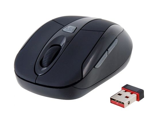 Mouse sem fio 2.4G 1600DPI (preto)