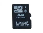 Kingston 8GB Classe 4 Micro-SDHC TF
